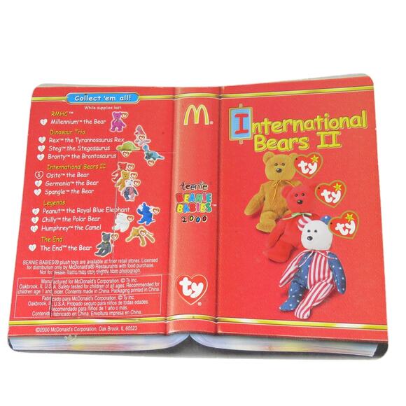 Lot of 7 McDonald's Ty Beanie Babies International Bears II Good Condition READ - Picture 5 of 16